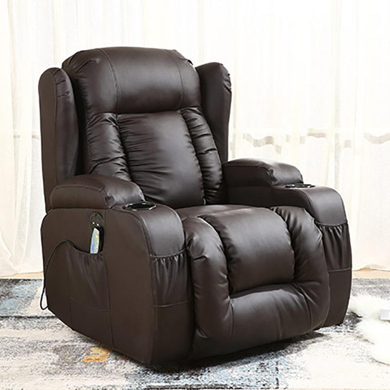 7027B 2 Lumbar Heat Points Multifunctional Massage Recliner Cathedra