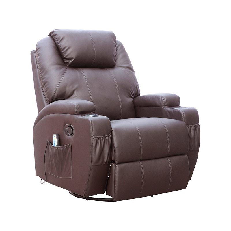 7028 Plywood Frame Swivel & Rocking Massage Recliner Chair